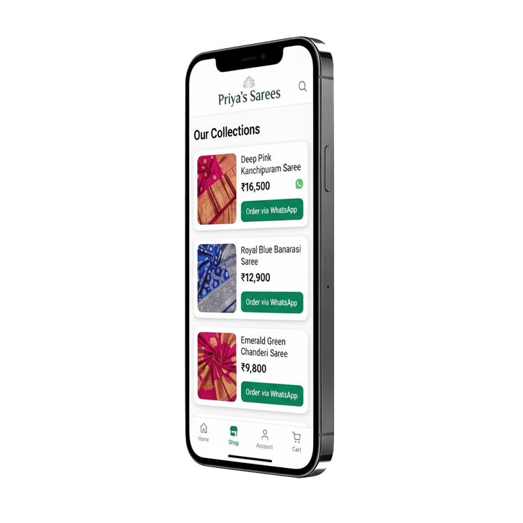 MyShopLink store on mobile